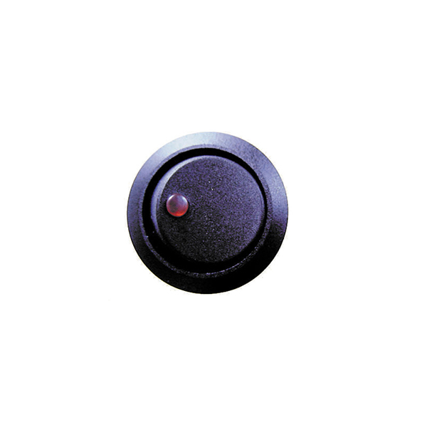 Pearl On/Off Illuminated Round Switch Red Spot
