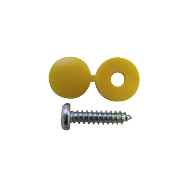 Pearl Number Plate Fittings Yellow