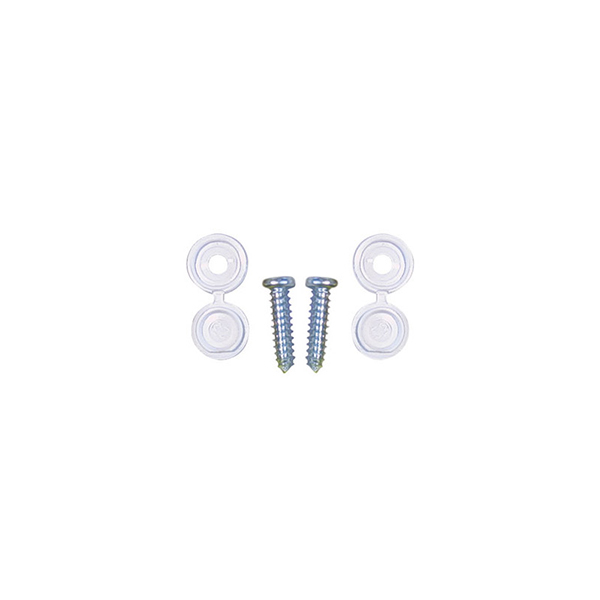 Pearl Number Plate Fittings White