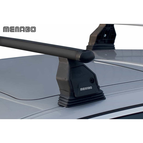 Menabo Steel MENABO TEMA STEEL (BLACK) ROOF BAR KIT WITH LOCKS