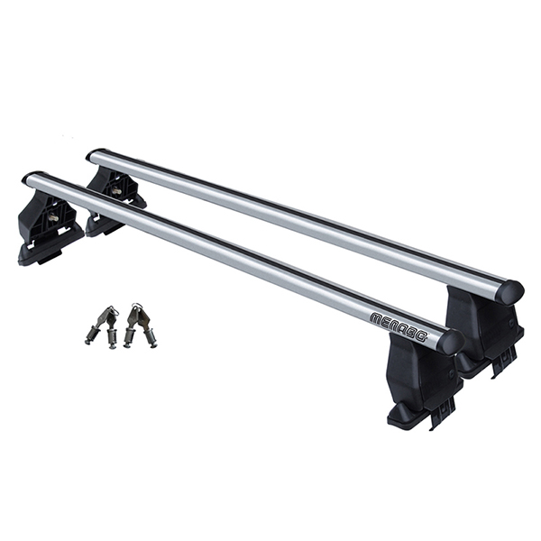 Menabo Jackson Silver Roof Bars fits Peugeot 207 2007-2012 Estate