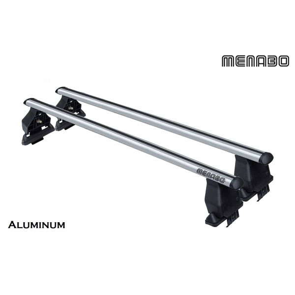 Menabo Jackson Silver Roof Bars fits Skoda Roomster 5J 2006-2015