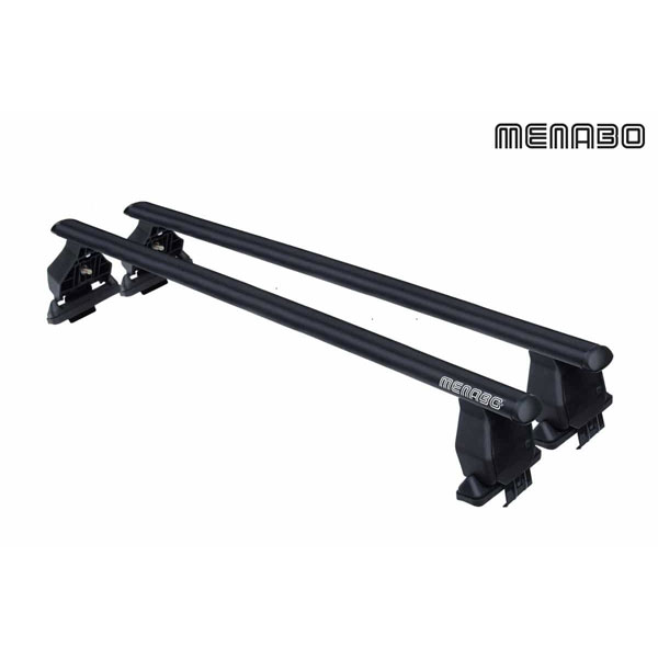 Menabo Steel MENABO TEMA STEEL (BLACK) ROOF BAR KIT WITH LOCKS