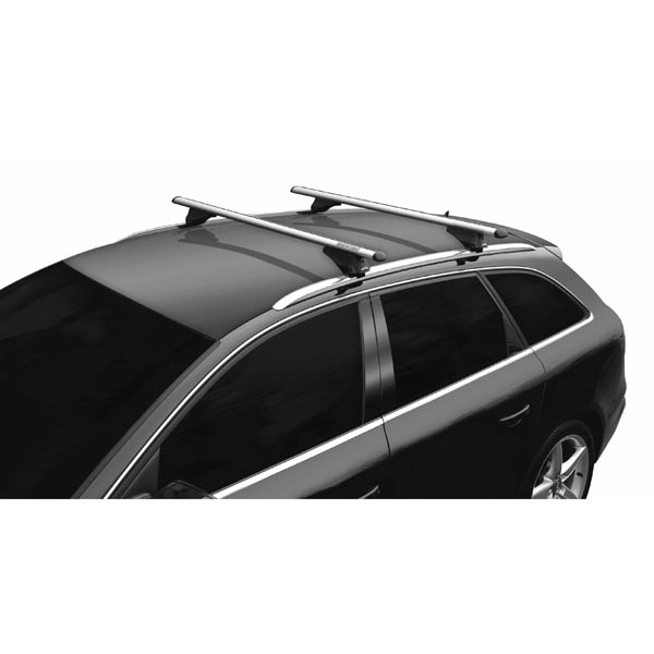 Menabo Aluminium Roof Bar Set For Roof Rails Euro Car Parts