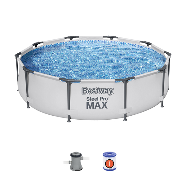 Bestway Steel Pro MAX 10' x 30"/3.05m x 76cm Pool Set