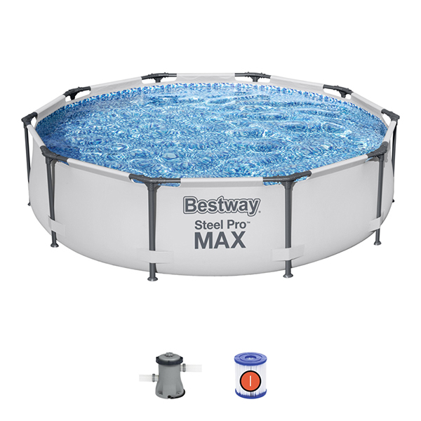 Bestway Steel Pro MAX 10' x 30"/3.05m x 76cm Pool Set