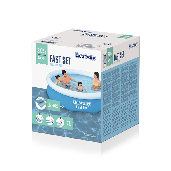 Bestway Fast Set 10' x 26"/3.05m x 66cm Inflatable Pool