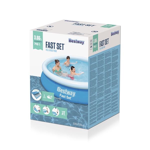 Bestway Fast Set 12' x 30"/3.66m x 76cm Inflatable Pool