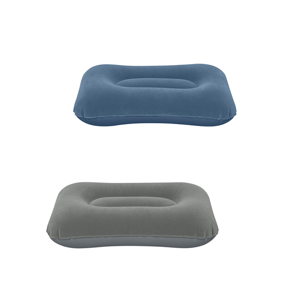 Bestway 16.5" x 10" x 4"/42cm x 26cm x 10cm Flocked Air Camp Pillow (67121)