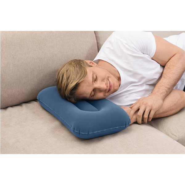 Bestway 16.5" x 10" x 4"/42cm x 26cm x 10cm Flocked Air Camp Pillow (67121)