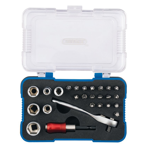 Draper 1/4inch Screwdriver and Bit Set (26 Piece)