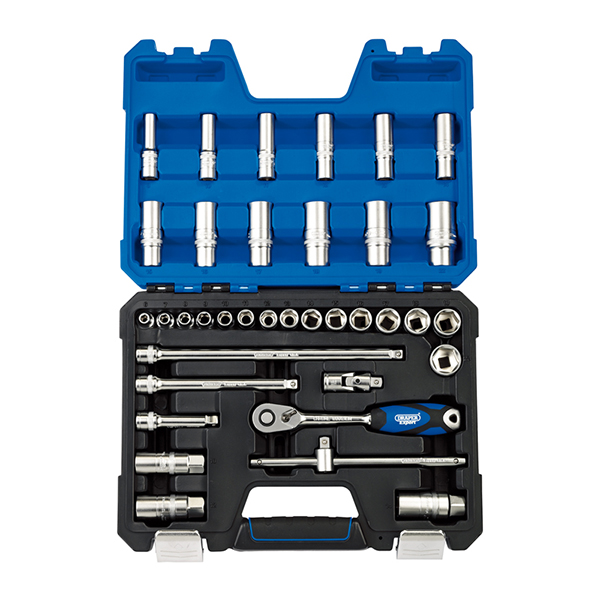 Draper Metric Socket Set, 3/8" Sq. Dr. (36 Piece)