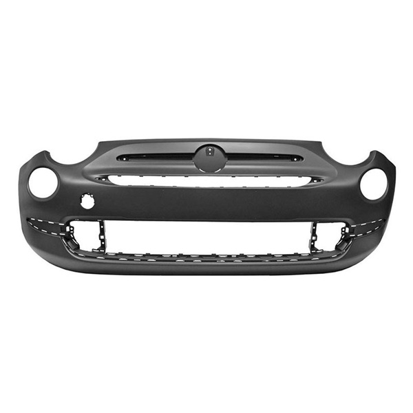 PLATINUM Front Bumper Fiat 500/500C Lounge Primed 15- Inc Mldg Hls | Euro Car Parts