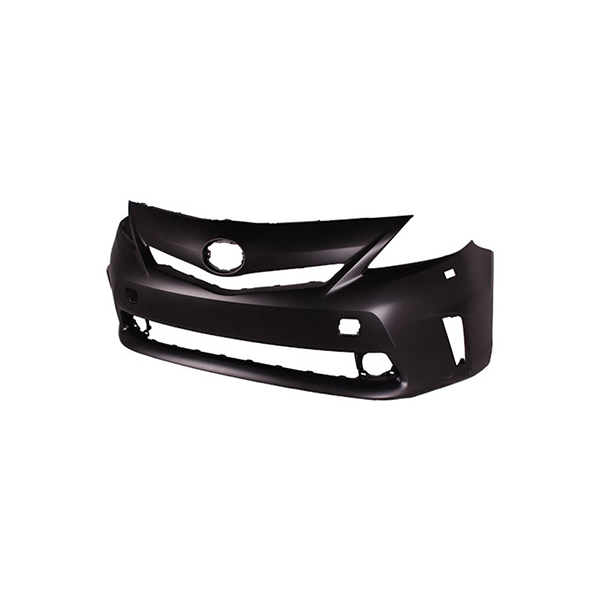 Aftermarket Front Bumper Prius + / Prius V 12-15 W/lamp Wash No Pdc Primed Black