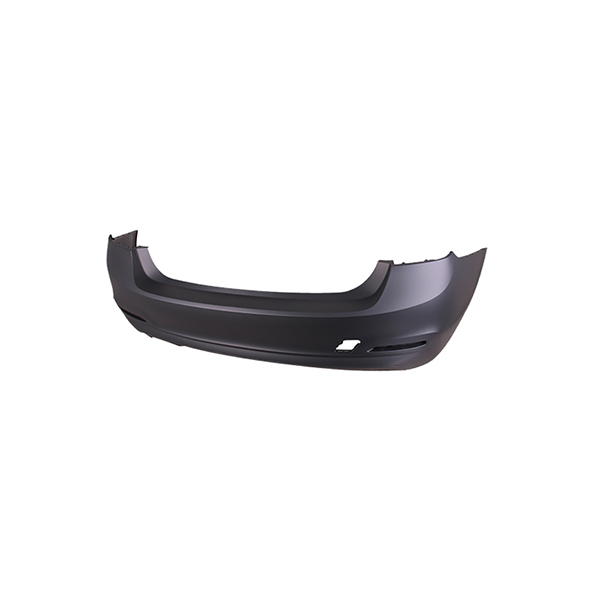 PLATINUM Rear Bumper BMW F30 15- Primed Black No Pdc Twin ExhaustOn Left | Euro Car Parts