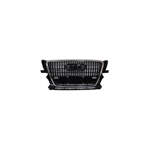 Replacement Radiator Grille Audi Q5 1/09-9/12 Glossy Black | Euro Car Parts