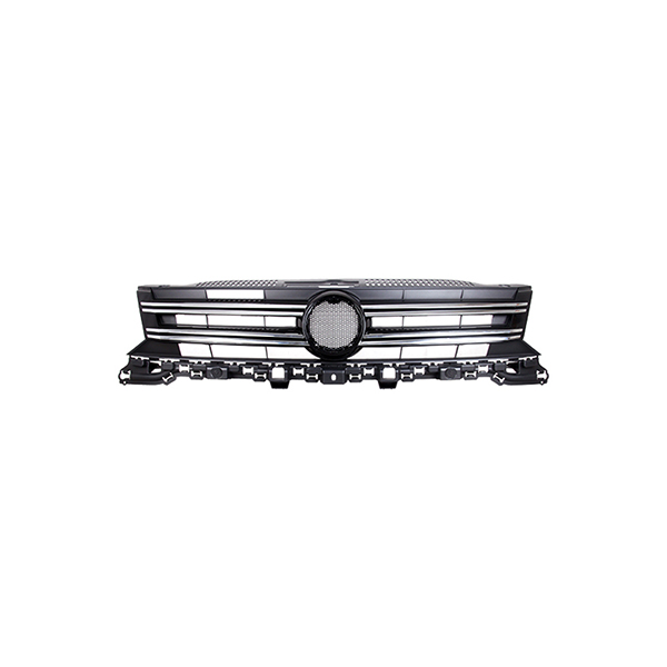 Aftermarket Radiator Grille Tiguan 11-16    Black With Chrome Mouldings