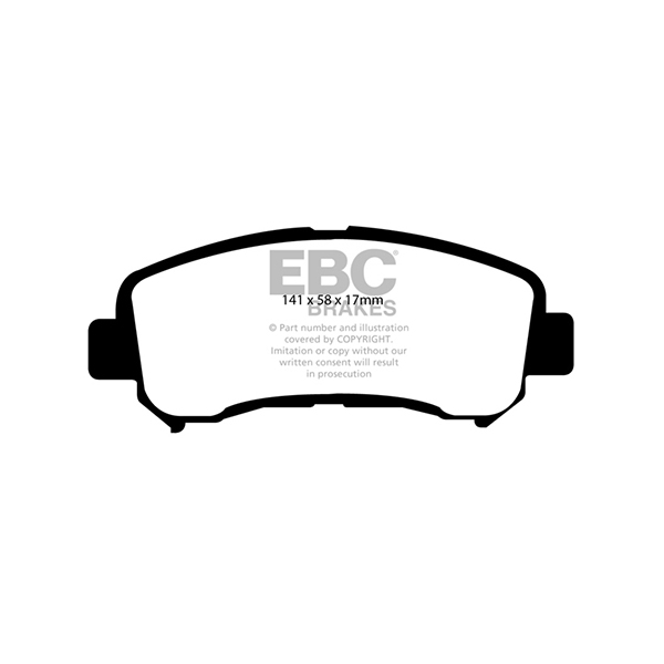 EBC EBC FRONT BRAKE PADS (BLACKSTUFF) NISSAN QASHQAI / X-TRAIL