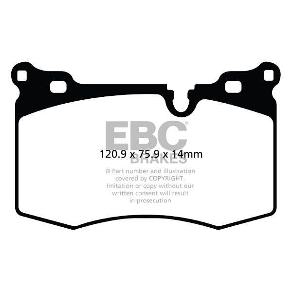 EBC Yellow Stuff EBC BRAKE PADS (YELLOWSTUFF) MINI R5X 1.6 TURBO VARIOUS