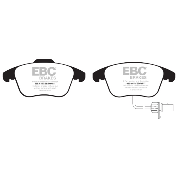 EBC Green Stuff EBC BRAKE PADS (GREENSTUFF) VAG VARIOUS