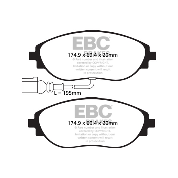 EBC Red Stuff EBC BRAKE PADS (REDSTUFF) VAG VARIOUS