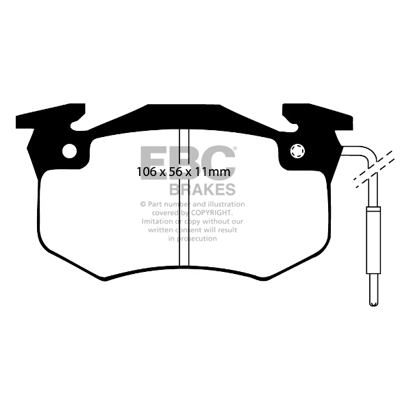 EBC Yellow Stuff EBC BRAKE PADS (YELLOWSTUFF) CITROEN VARIOUS