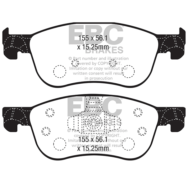EBC Yellow Stuff EBC YELLOW STUFF BRAKE PADS (FRONT) - FORD