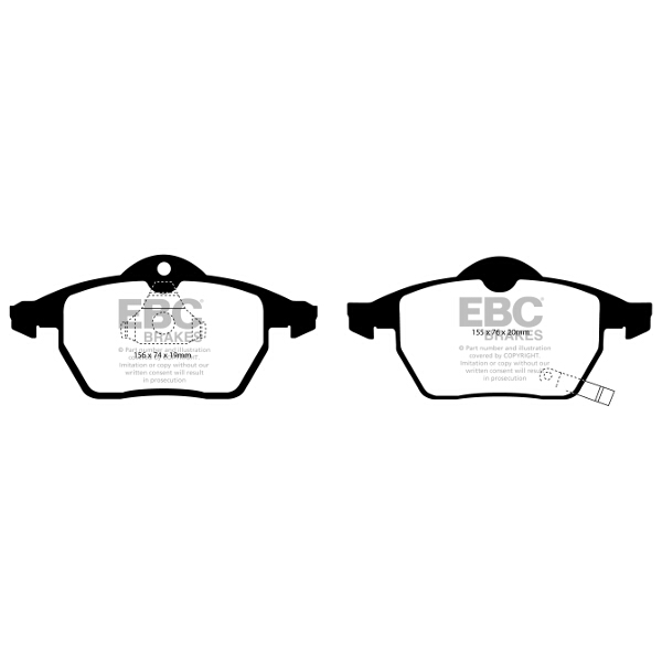 EBC Yellow Stuff EBC BRAKE PADS (YELLOWSTUFF) VAUXHALL VARIOUS