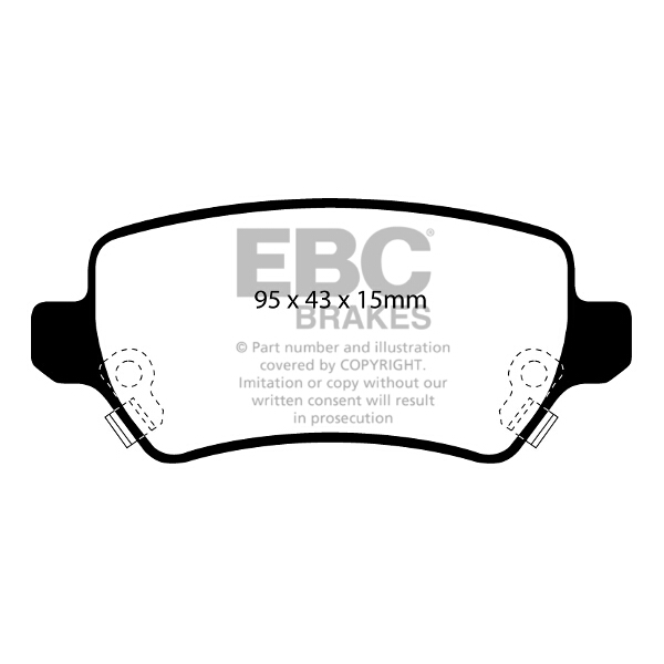 EBC Red Stuff EBC BRAKE PADS (REDSTUFF) VAUXHALL VARIOUS