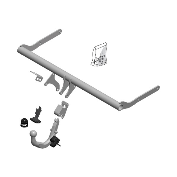 Brink Diagonal Detachable  (Brink Detachable Tow Bar Skoda Fabia Iii (Nj3))