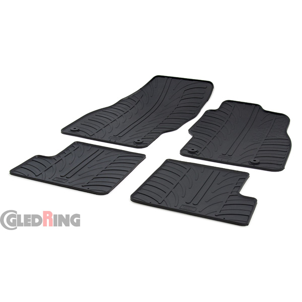 Gledring TYRE TREAD RUBBER MAT SET (GLED) SET OF 4 VAUXHALL Adam 2013