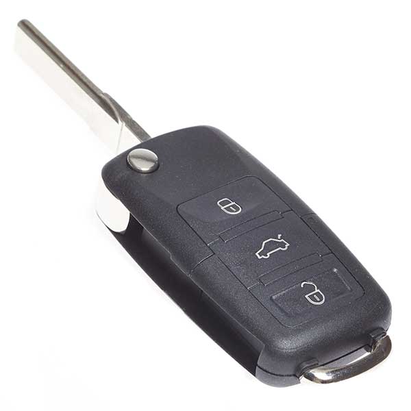 Propart Key Fob & Blade  Various VW Seat Skoda  3 Button   Without Alarm Switch
