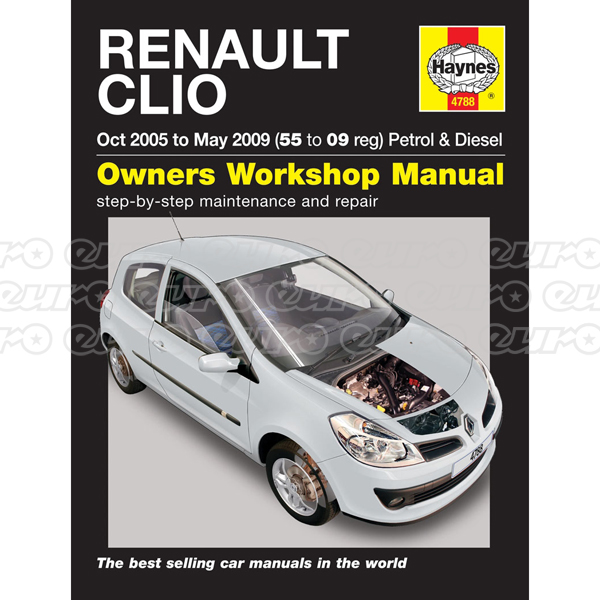 Haynes Workshop Manual Renault Clio Petrol & Diesel (Oct 05 - May 09) 55 to 09
