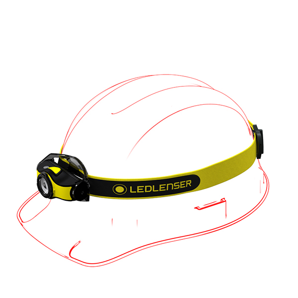 Ledlenser IH5 Compact Head Torch With Rubber Strap