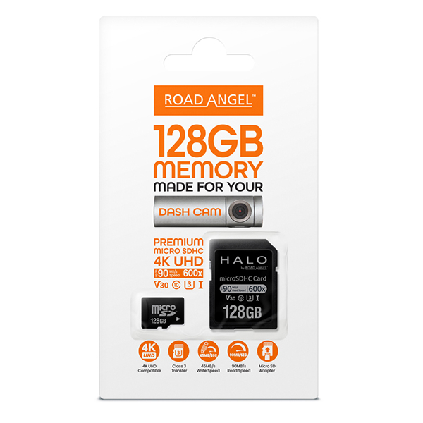 Road Angel Made for Dash Cam SD card 128GB