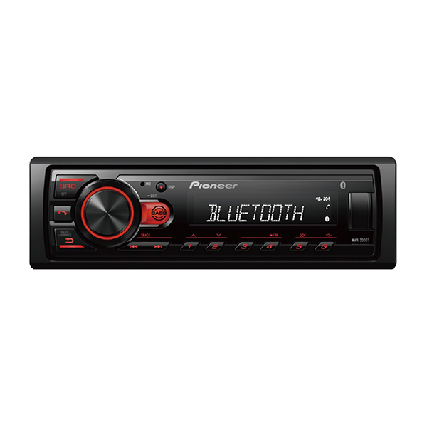 Pioneer MVH-230BT Car Stereo with USB, Bluetooth & RDS Tuner