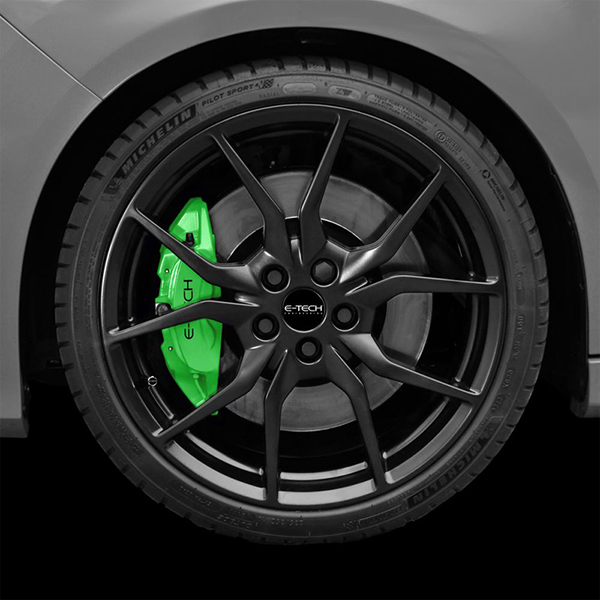 E-TECH Bright Green Brake Caliper Paint Kit (Includes Cleaner, Paint, Brush)