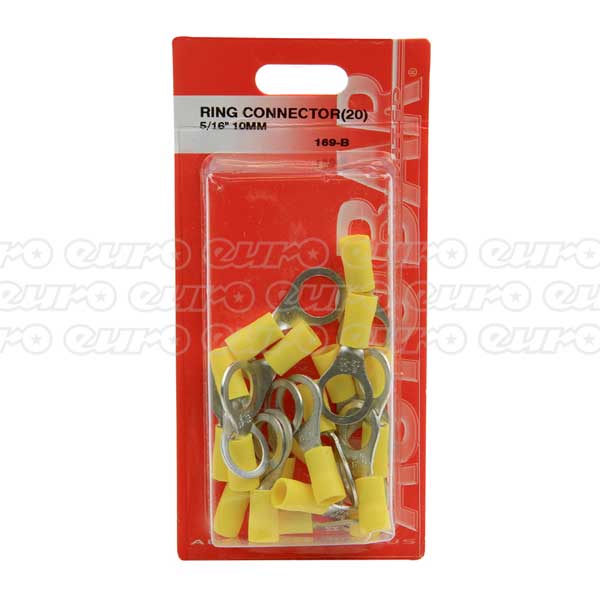 Ring Connector 5/16" (10mm) Yellow (pk 20)