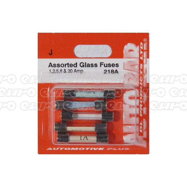 Glass Fuses 1,2,5,8 & 20 Amp