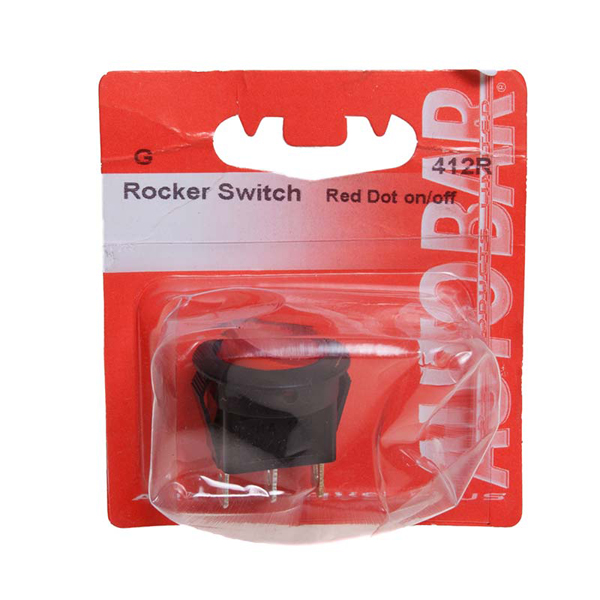Rocker Switch Mini Red On/Off