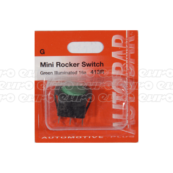 Mini Rocker Switch Green
