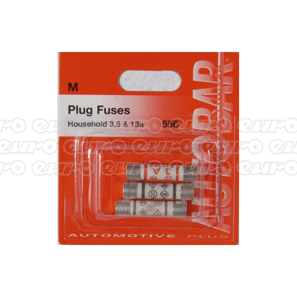 Assorted Plug Fuses 3,5 & 13a