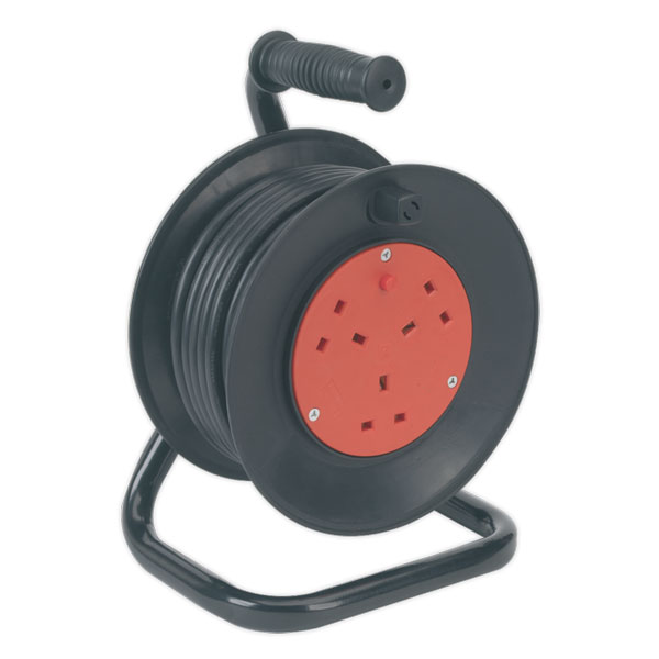 Sealey BCR153T Cable Reel 15mtr 3 x 230V Thermal Trip