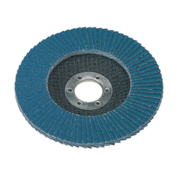 Sealey 115mm Zirconium Flap Disc 60Grit 22mm Bore