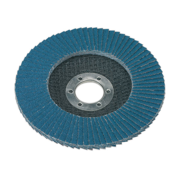 Sealey 115mm Zirconium Flap Disc 80Grit 22mm Bore