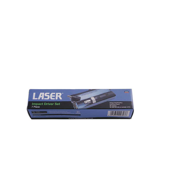Laser 0303 Impact Driver Set 1/2"D 7pc