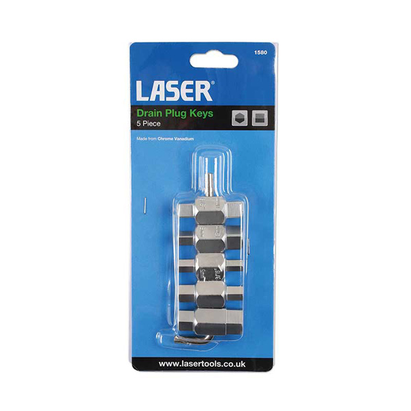 Laser 1580 Drain Plug Key Set 5pc