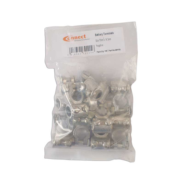 Connect Battery Terminal Negative 14.0mm - Pack 10