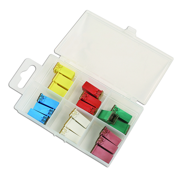 Connect 30720 Assorted J-Type Fuses 18pc