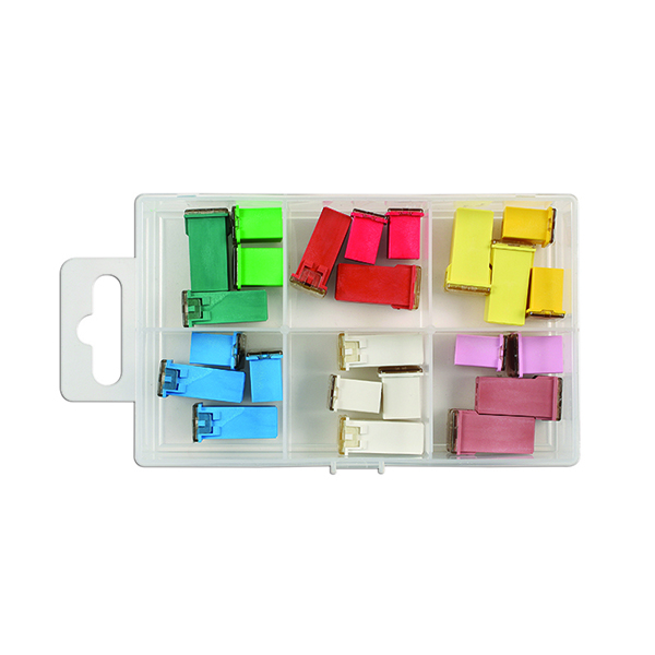 Assorted J Type Low Profile / J Type Fuses 24 Pieces Euro Car Parts